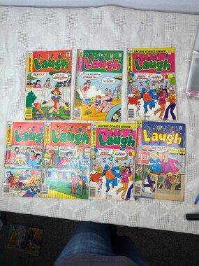 Vintage Archie Comics Laugh Issues Lot of 7 Humor Series 1970s Collectible